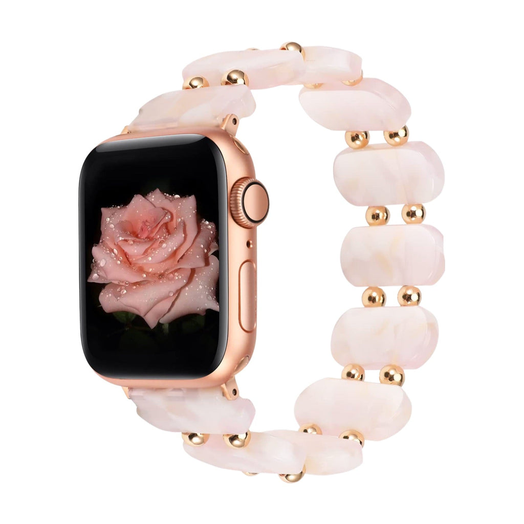 Correa Apple Watch, de resina, para mujer, estilo salvaje, modelo Lokou
