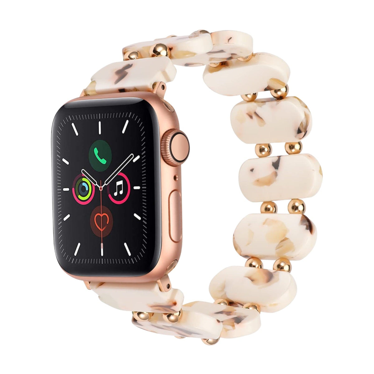 Correa Apple Watch, de resina, para mujer, estilo salvaje, modelo Lokou