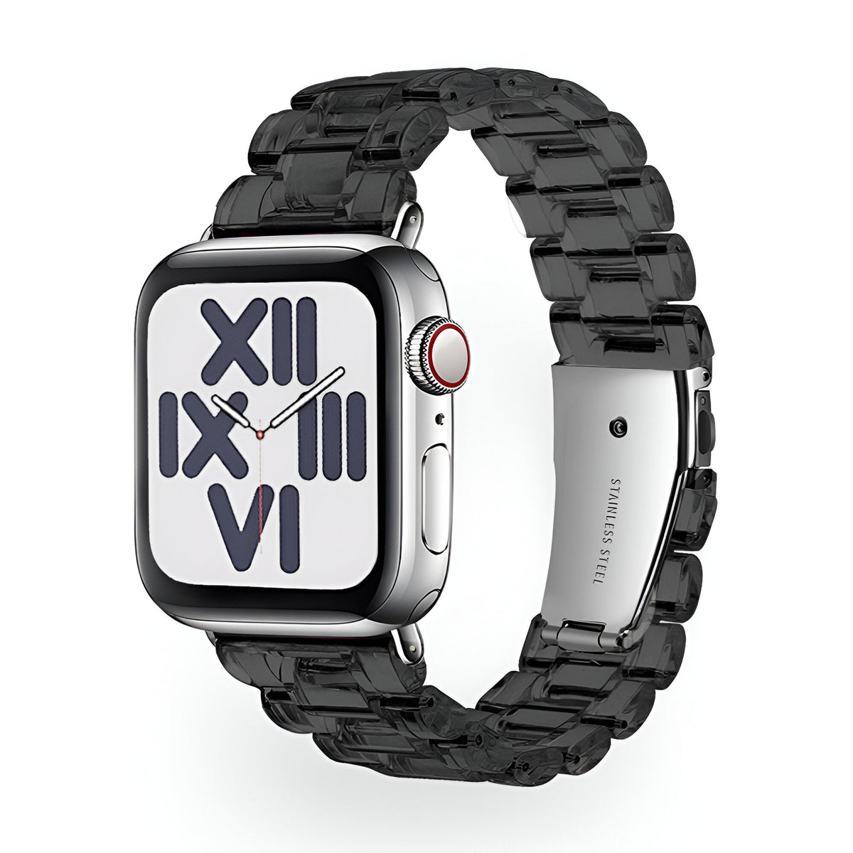 Correa Apple Watch de resina transparente, para mujer, modelo Mirai