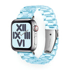 Correa Apple Watch de resina transparente, para mujer, modelo Mirai
