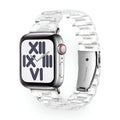 Correa Apple Watch de resina transparente, para mujer, modelo Mirai