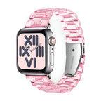 Correa Apple Watch de resina transparente, para mujer, modelo Mirai