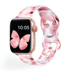 Correa Apple Watch, de silicona con estampado, para mujer, modelo Saroa
