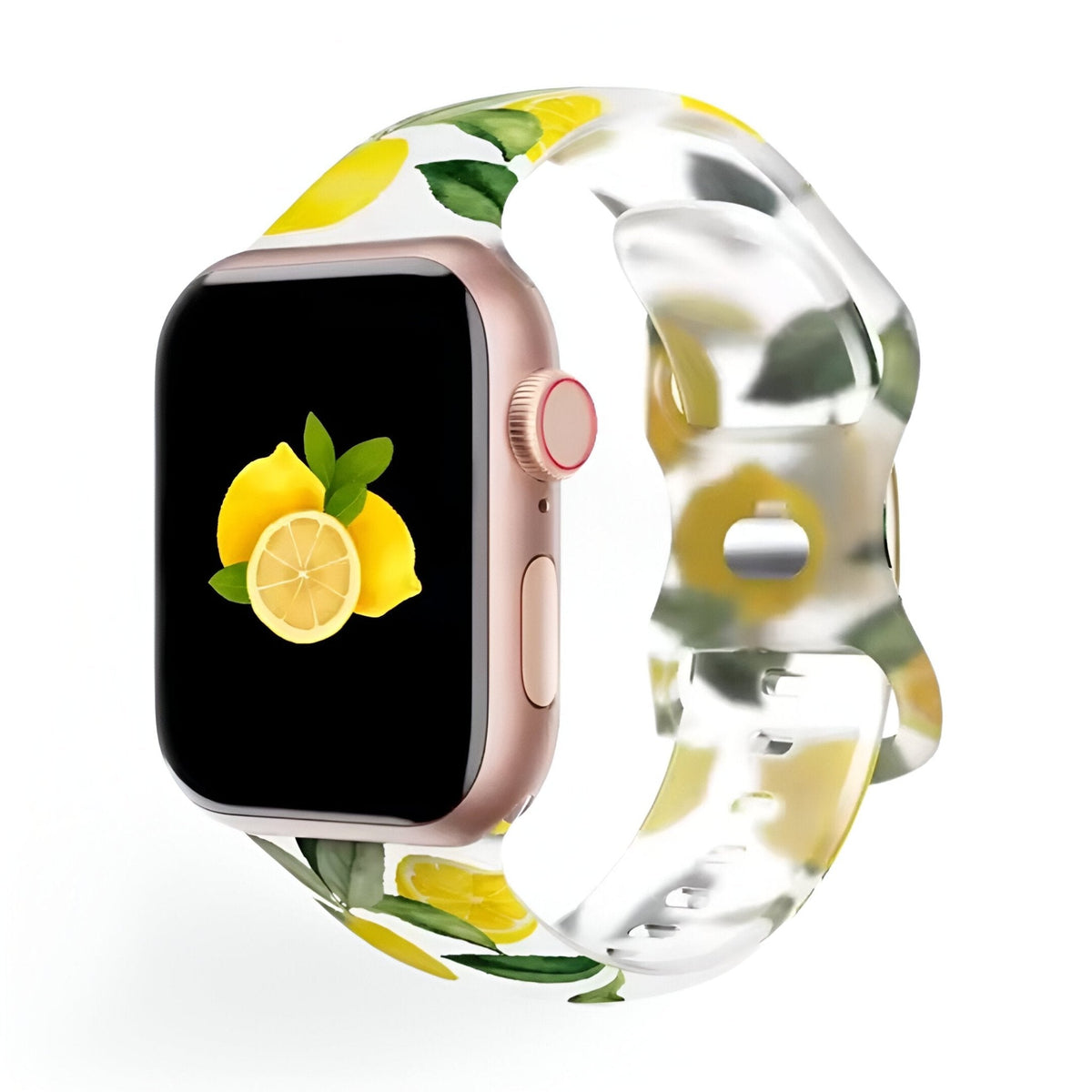 Correa Apple Watch, de silicona con estampado, para mujer, modelo Saroa