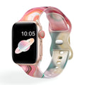 Correa Apple Watch, de silicona con estampado, para mujer, modelo Saroa