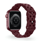 Correa de Apple Watch de silicona, motivo trenzado en relieve, unisex, modelo Astra