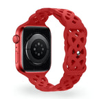 Correa de Apple Watch de silicona, motivo trenzado en relieve, unisex, modelo Astra