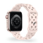 Correa de Apple Watch de silicona, motivo trenzado en relieve, unisex, modelo Astra