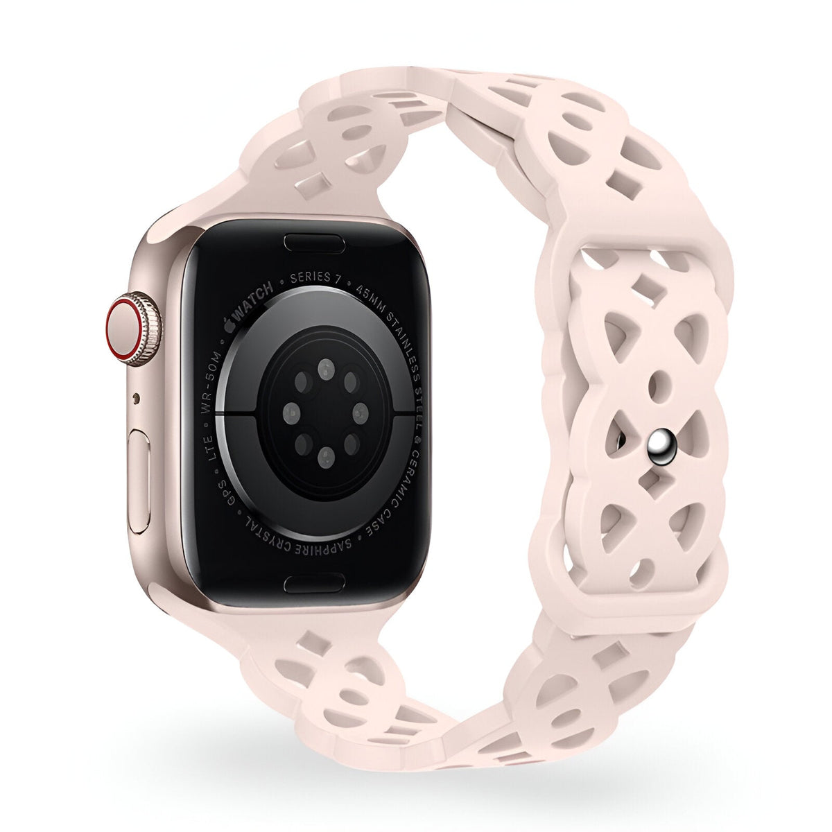 Correa de Apple Watch de silicona, motivo trenzado en relieve, unisex, modelo Astra