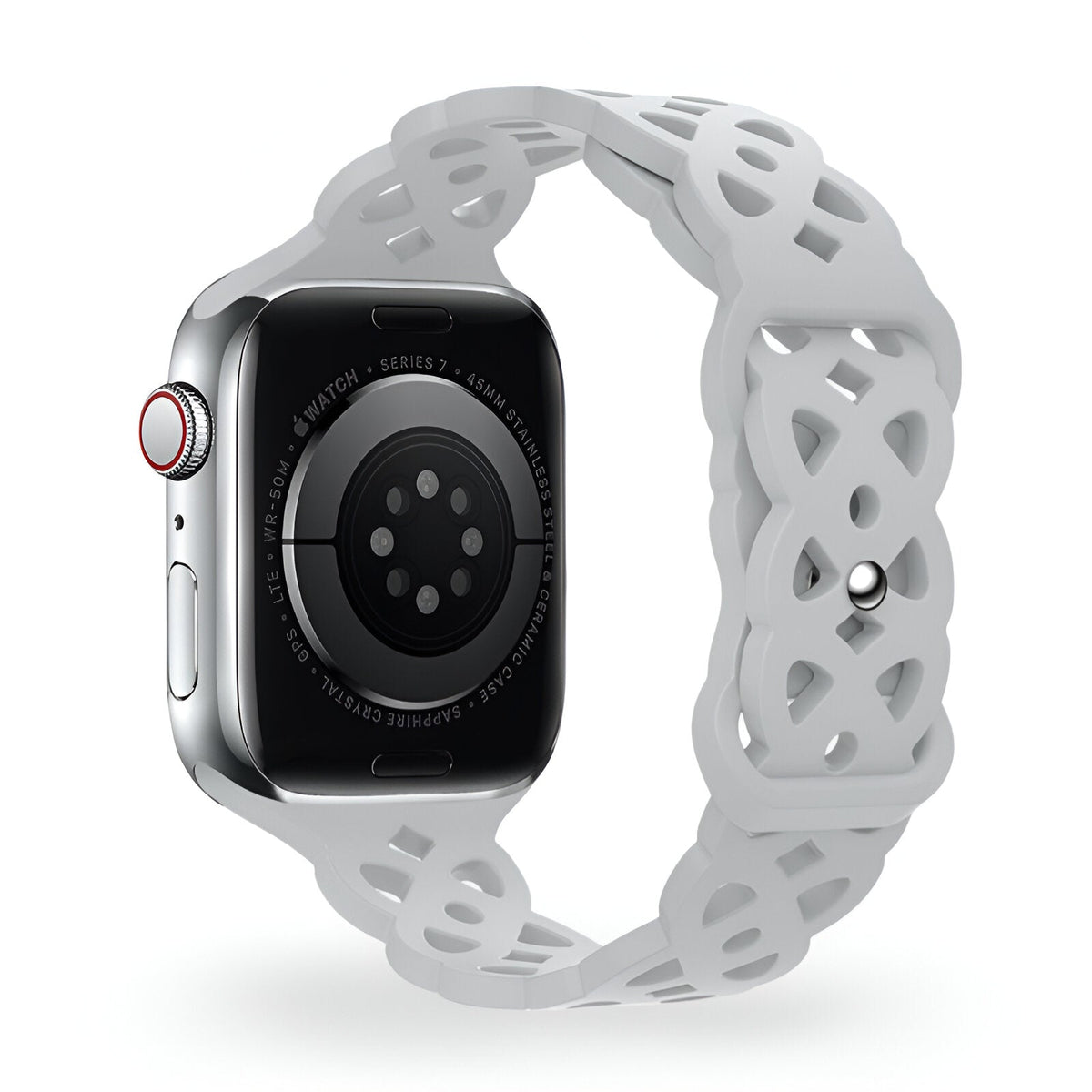 Correa de Apple Watch de silicona, motivo trenzado en relieve, unisex, modelo Astra