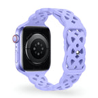 Correa de Apple Watch de silicona, motivo trenzado en relieve, unisex, modelo Astra