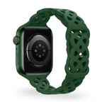 Correa de Apple Watch de silicona, motivo trenzado en relieve, unisex, modelo Astra