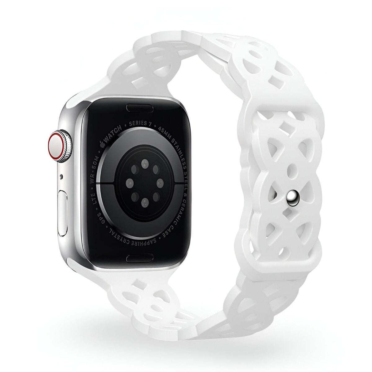 Correa de Apple Watch de silicona, motivo trenzado en relieve, unisex, modelo Astra