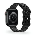 Correa de Apple Watch de silicona, motivo trenzado en relieve, unisex, modelo Astra