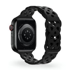 Correa de Apple Watch de silicona, motivo trenzado en relieve, unisex, modelo Astra