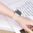 Correa de Apple Watch de silicona, motivo trenzado en relieve, unisex, modelo Astra