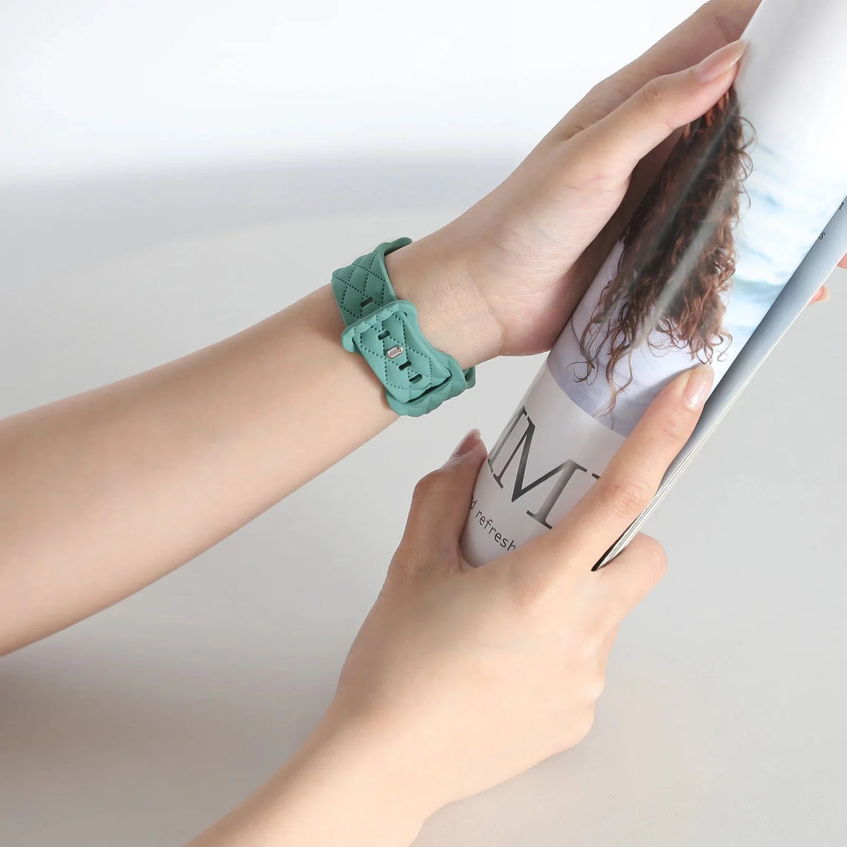 Correa Apple Watch, de silicona, unisex, modelo Caliope