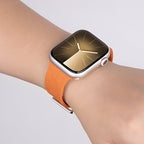 Correa de Apple Watch de silicona, motivo H en relieve, cierre de hebilla, modelo Luxa