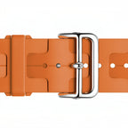 Correa de Apple Watch de silicona, motivo H en relieve, cierre de hebilla, modelo Luxa