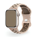 Correa Apple Watch de silicona perforada, diseño moteado deportivo, modelo Nyro