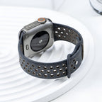 Correa Apple Watch de silicona perforada, diseño moteado deportivo, modelo Nyro