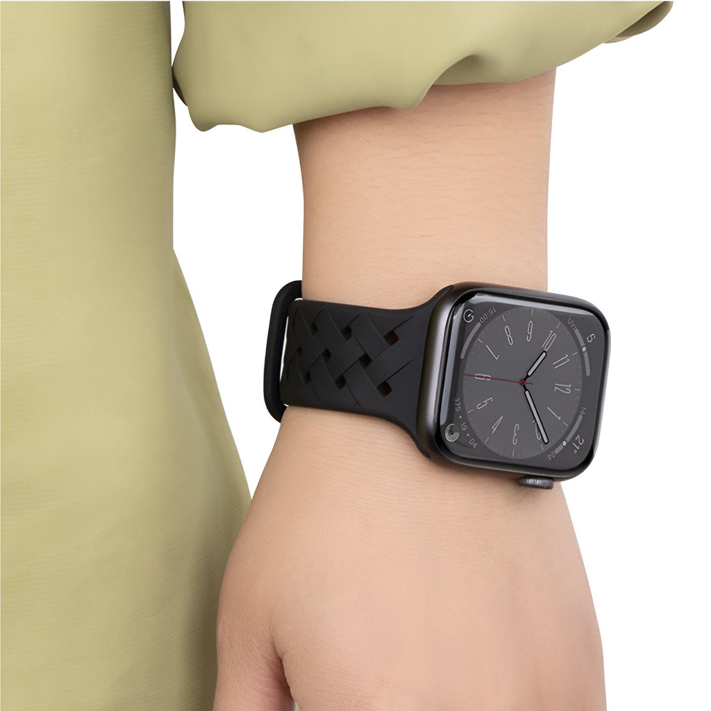 Correa de Apple Watch, de silicona, unisex, modelo Quorra