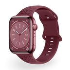 Correa de Apple Watch de silicona, motivo leopardo en relieve, todas las series, modelo Soria