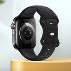 Correa de Apple Watch de silicona, motivo leopardo en relieve, todas las series, modelo Soria
