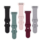 Correa de Apple Watch de silicona, motivo leopardo en relieve, todas las series, modelo Soria