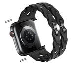 Correa de Apple Watch de silicona calada, diseño de eslabones de cadena, modelo Vexa