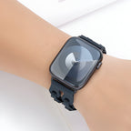 Correa de Apple Watch de silicona calada, diseño de eslabones de cadena, modelo Vexa