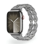 Correa de Apple Watch de silicona calada, diseño de eslabones de cadena, modelo Vexa