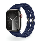 Correa de Apple Watch de silicona calada, diseño de eslabones de cadena, modelo Vexa