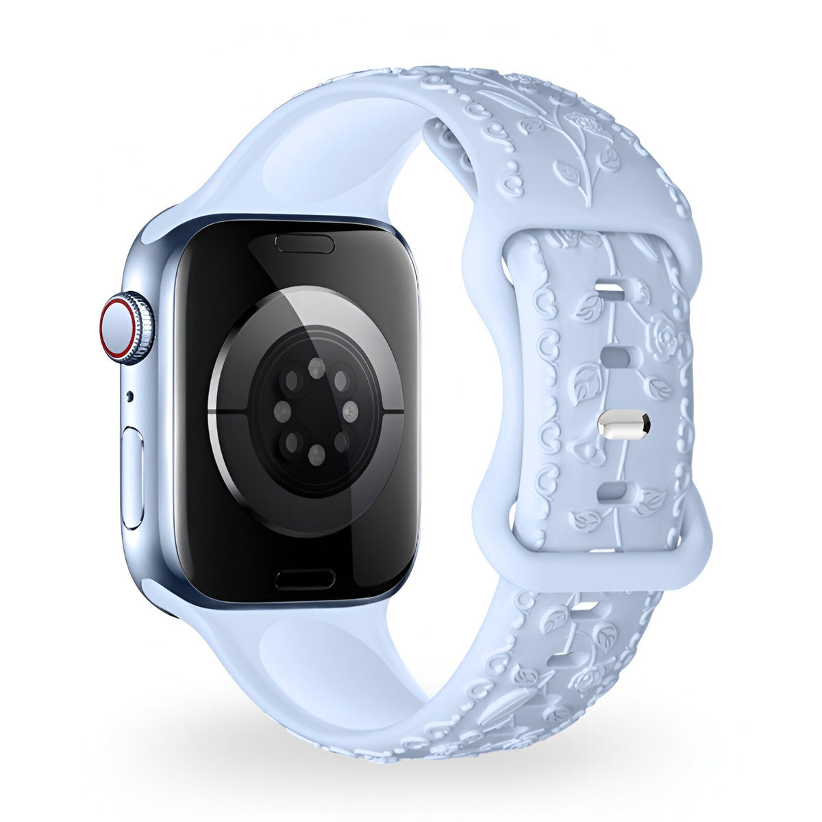 Correa de Apple Watch, de silicona con motivo floral, unisex, modelo Nexus