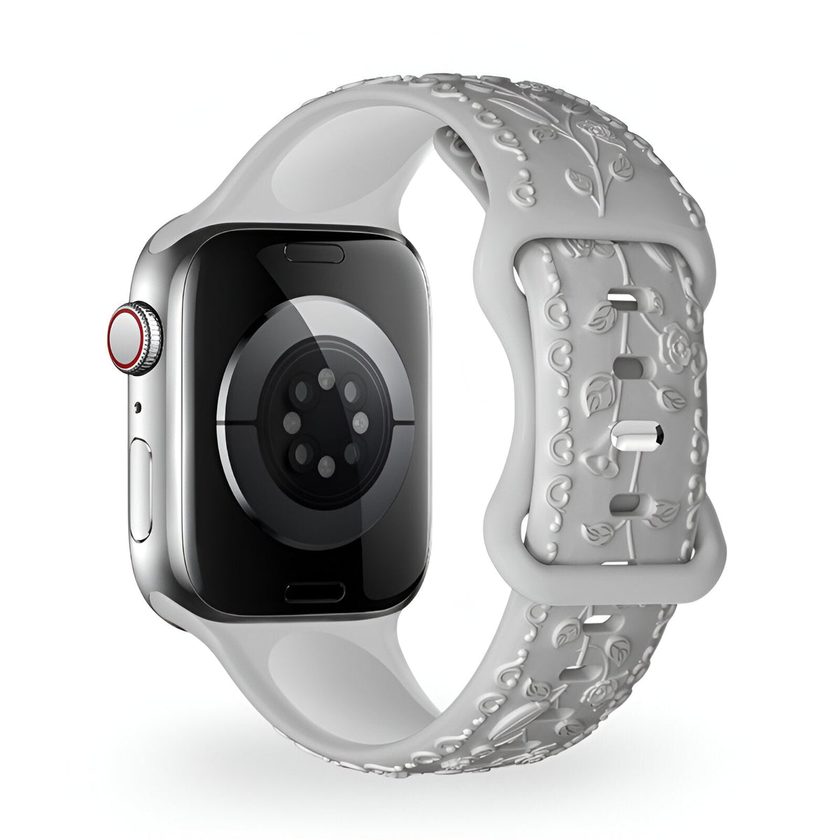 Correa de Apple Watch, de silicona con motivo floral, unisex, modelo Nexus