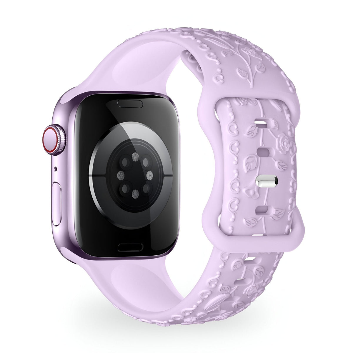 Correa de Apple Watch, de silicona con motivo floral, unisex, modelo Nexus