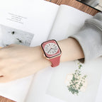 Correa de Apple Watch de silicona, diseño de talle fino, hebilla mariposa, para mujer, modelo Kairo