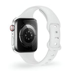 Correa de Apple Watch de silicona, diseño de talle fino, hebilla mariposa, para mujer, modelo Kairo