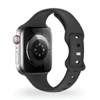 Correa de Apple Watch de silicona, diseño de talle fino, hebilla mariposa, para mujer, modelo Kairo