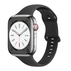 Correa de Apple Watch de silicona, diseño de talle fino, hebilla mariposa, para mujer, modelo Kairo