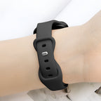 Correa de Apple Watch de silicona, diseño de talle fino, hebilla mariposa, para mujer, modelo Kairo