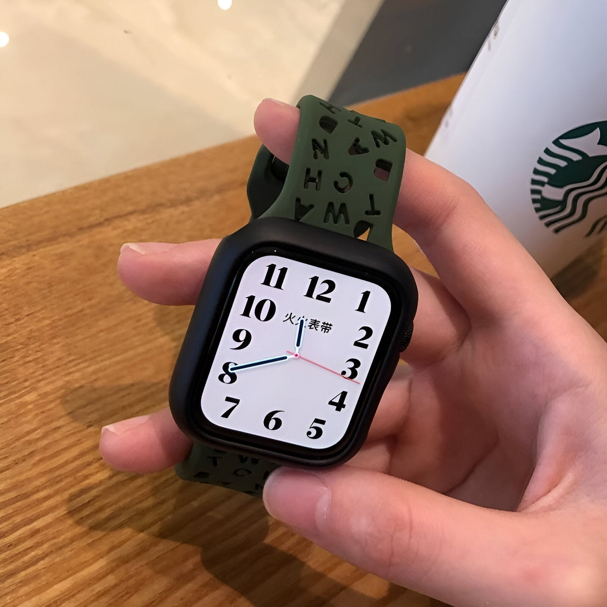 Correa Apple Watch de silicona, para mujer, modelo Rona