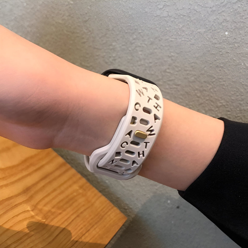 Correa Apple Watch de silicona, para mujer, modelo Rona