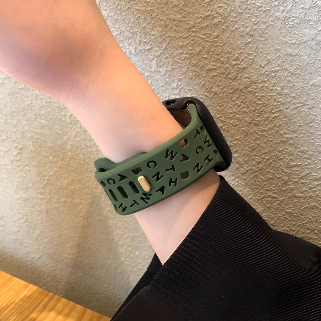 Correa Apple Watch de silicona, para mujer, modelo Rona