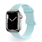 Correa Apple Watch de silicona perforada, diseño panal transpirable, modelo Yara
