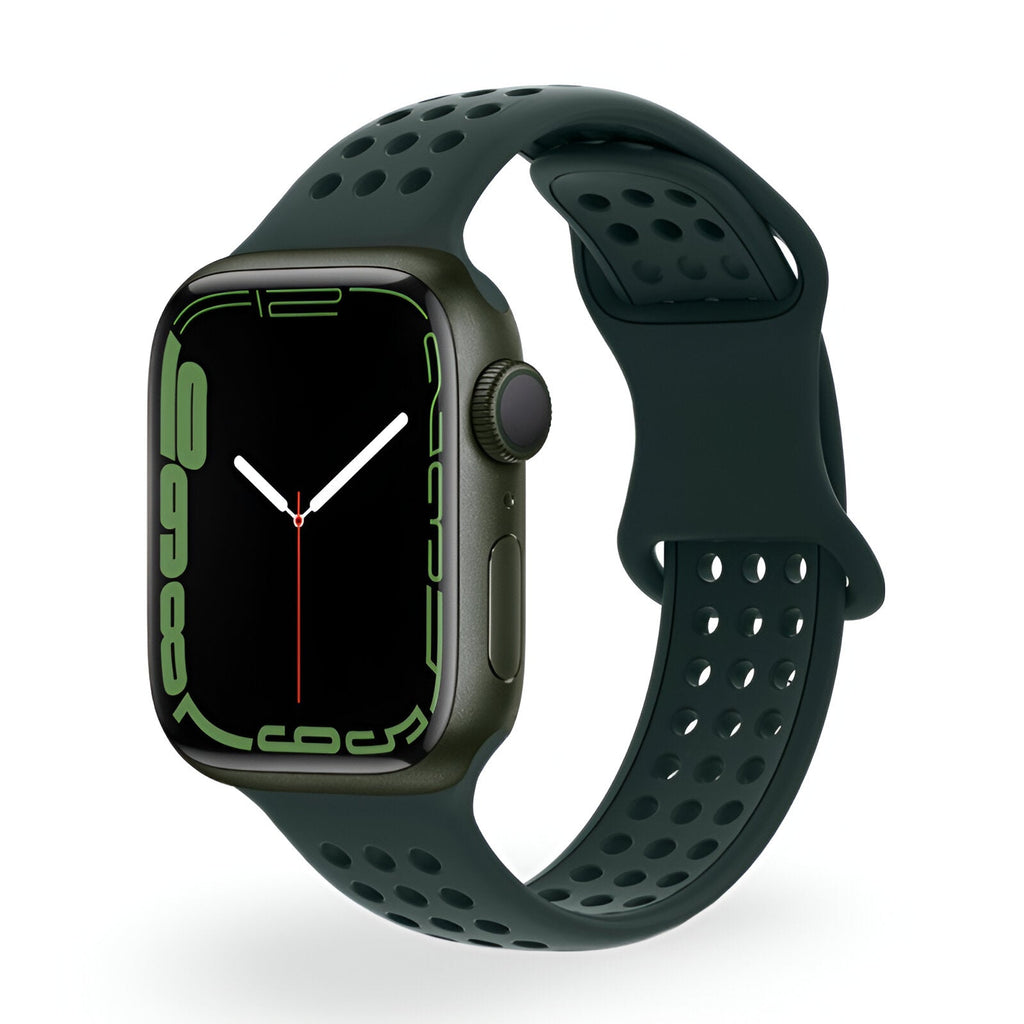 Correa Apple Watch de silicona perforada, diseño panal transpirable, modelo Yara