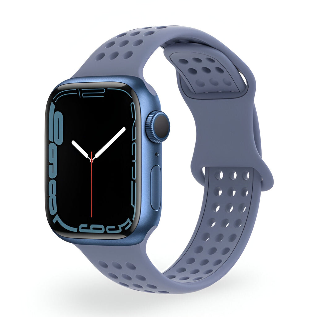 Correa Apple Watch de silicona perforada, diseño panal transpirable, modelo Yara
