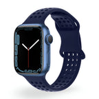 Correa Apple Watch de silicona perforada, diseño panal transpirable, modelo Yara