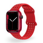 Correa Apple Watch de silicona perforada, diseño panal transpirable, modelo Yara