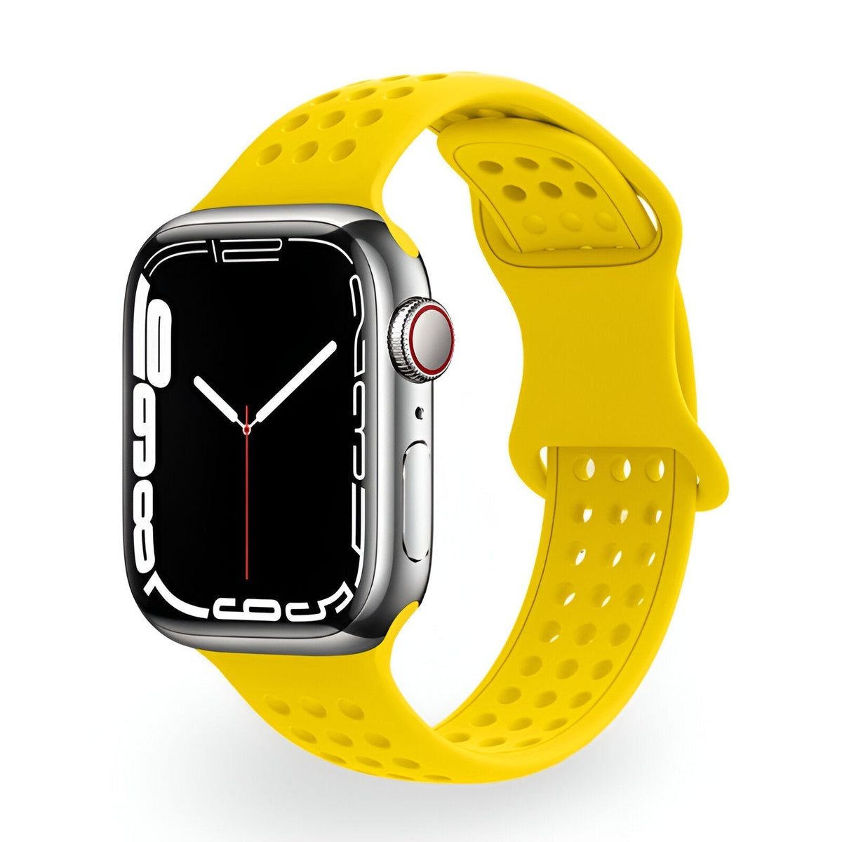 Correa Apple Watch de silicona perforada, diseño panal transpirable, modelo Yara